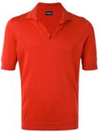 Drumohr - Open Neck Polo Shirt - Men - Cotton - 48, Red, Cotton