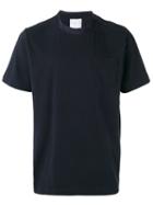 Sacai Silky Crew Neck T-shirt, Men's, Size: 3, Blue, Cotton/cupro