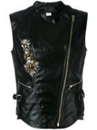 Stefano De Lellis - Sleeveless Jacket - Women - Leather - 40, Black, Leather