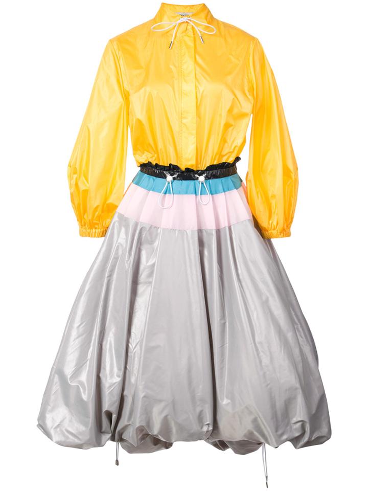 Mary Katrantzou Ruched Dress - Yellow & Orange