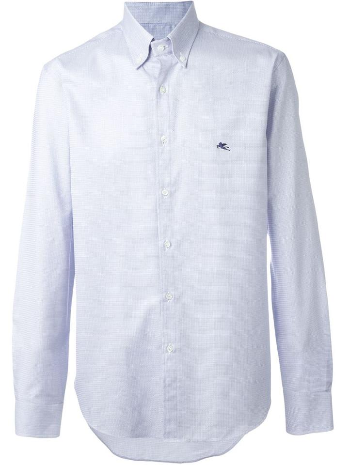 Etro Check Button Down Shirt