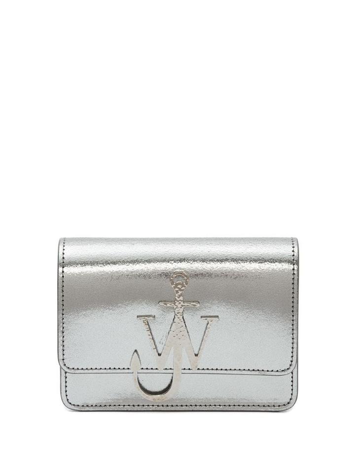 Jw Anderson Anchor Logo Metallic Bag - Silver