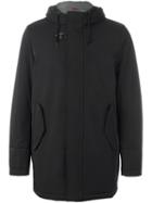 Fay Padded Hooded Coat, Men's, Size: Medium, Blue, Polyester/spandex/elastane/cotton