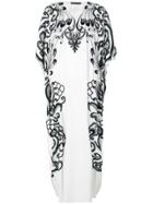 Josie Natori Couture Hand-embroidered Kaftan - White