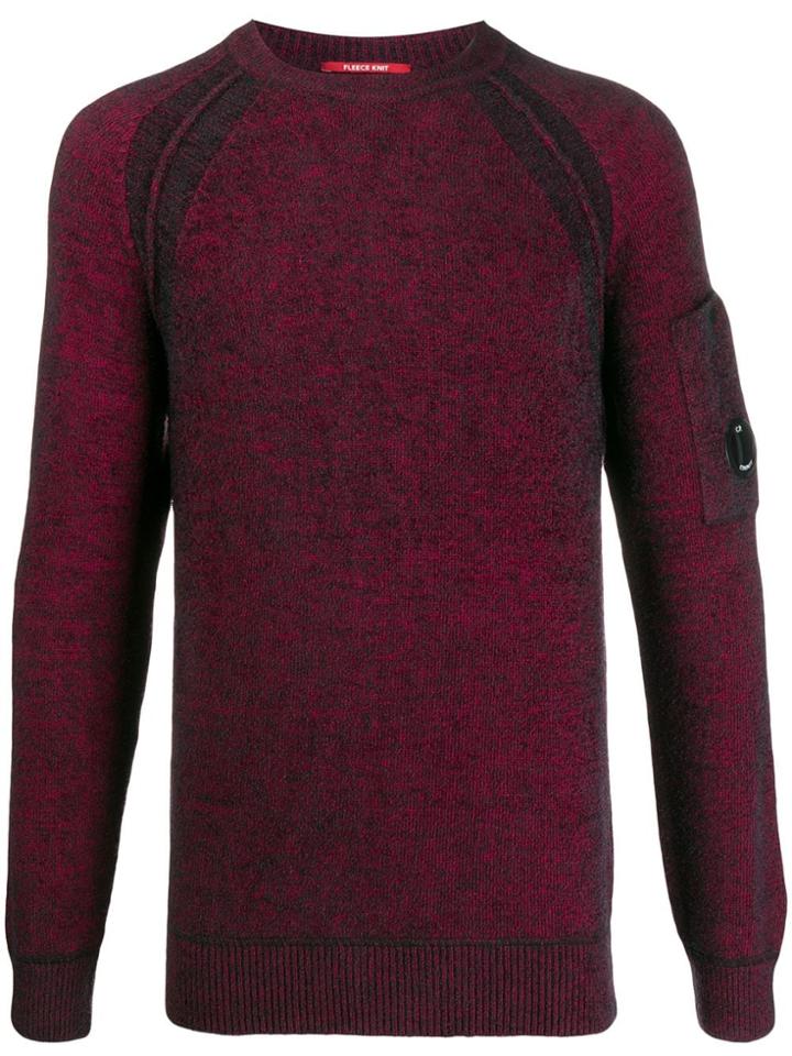 Cp Company Side Pocket Sweater - Red
