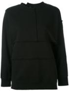 Pam Perks And Mini - Complex Split Seam Sweatshirt - Women - Cotton - M, Black, Cotton