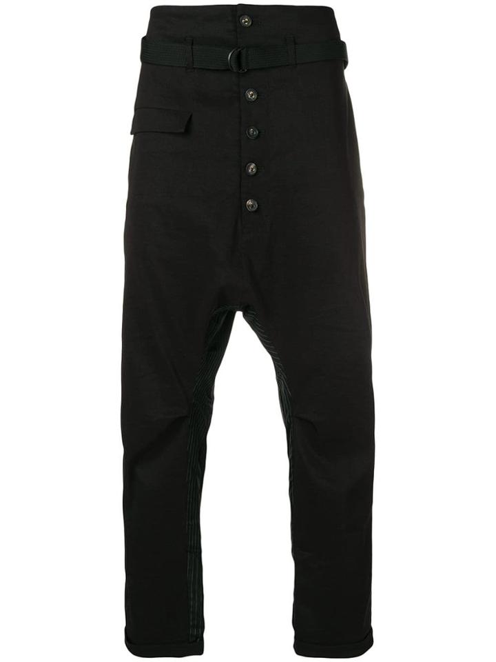 The Viridi-anne Drop Crotch Trousers - Black