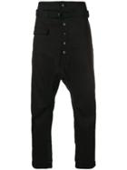 The Viridi-anne Drop Crotch Trousers - Black