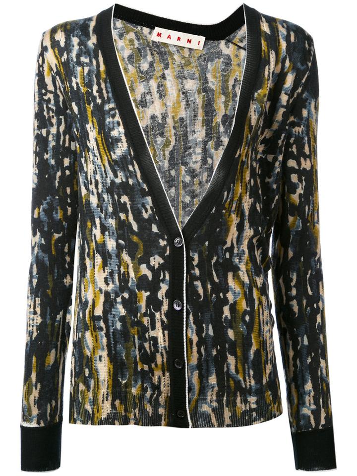 Marni - Haze Print Cardigan - Women - Cashmere - 40, Cashmere