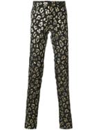 Christian Pellizzari Animal Pattern Trousers - Black
