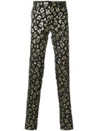 Christian Pellizzari Animal Pattern Trousers - Black