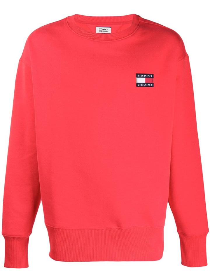 Tommy Jeans Heavyweight Comfort Fit Sweatshirt - Red
