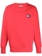 Tommy Jeans Heavyweight Comfort Fit Sweatshirt - Red
