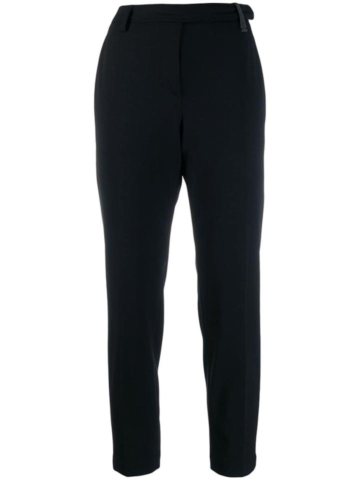 Brunello Cucinelli Cropped Suit Trousers - Black