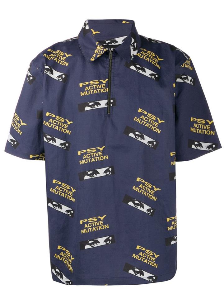 Perks And Mini Psy Print Shirt - Blue