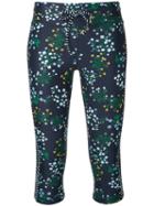 The Upside - Floral Print Fitness Capris - Women - Polyamide - M, Blue