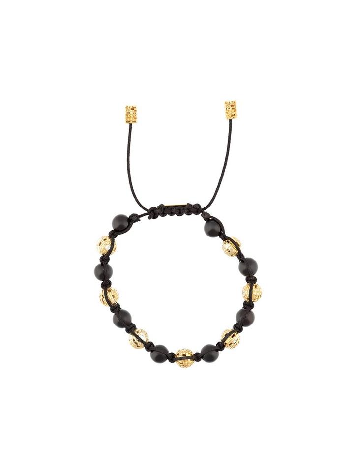 John Brevard 'ortho' Diamond And Onyx Bead Bracelet