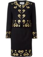 Moschino Vintage Question Mark Embroidered Suit