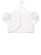 Charabia - Tulle Detailed Cardigan - Kids - Cotton/metal (other) - 3 Yrs, White