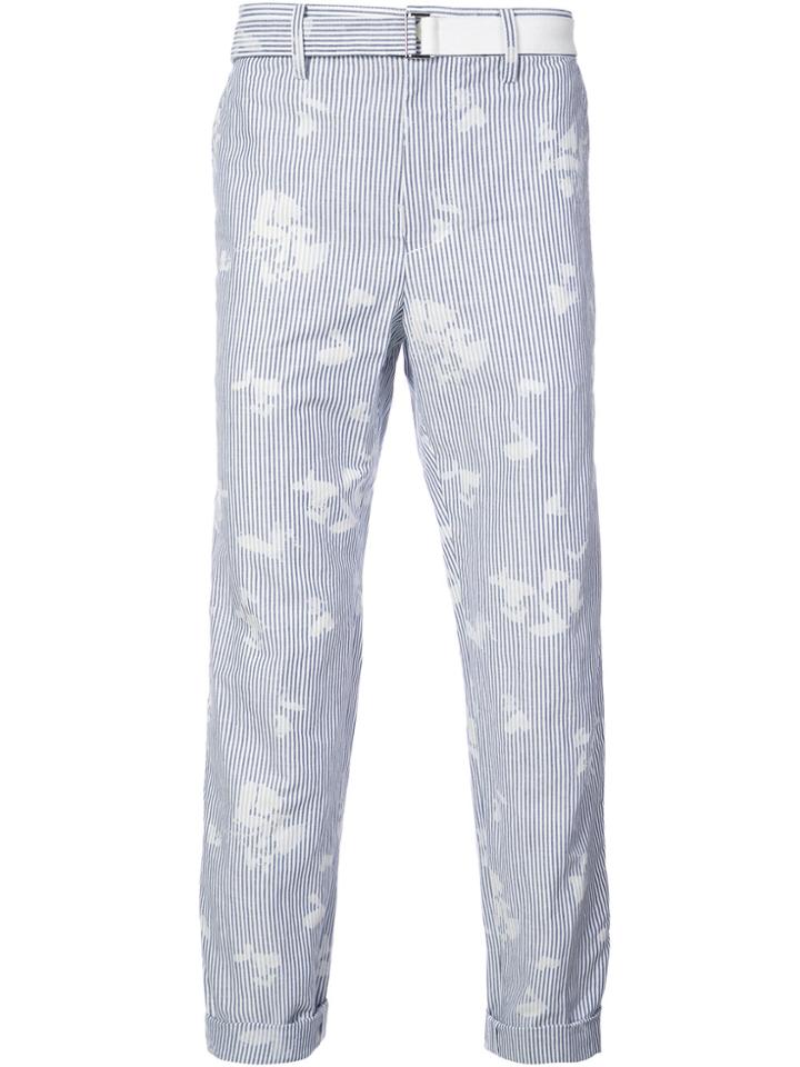 Sacai Striped Trousers - Blue