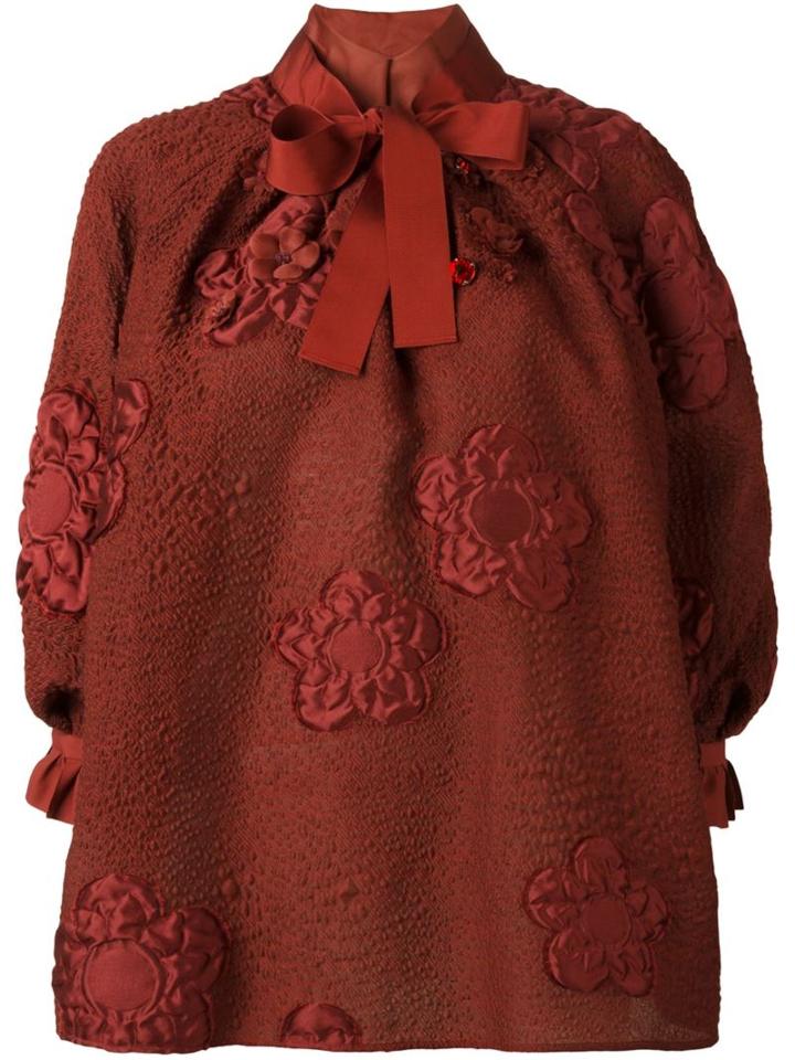 Fendi Floral Cloqué Blouse