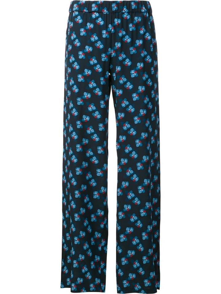 P.a.r.o.s.h. 'shizu' Trousers, Women's, Size: 40, Blue, Silk