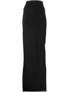 Rick Owens Maxi Skirt, Women's, Size: 44, Black, Cotton/polyamide/viscose/spandex/elastane