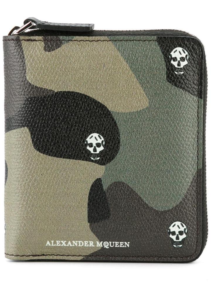 Alexander Mcqueen Skull Camouflage Wallet - Multicolour