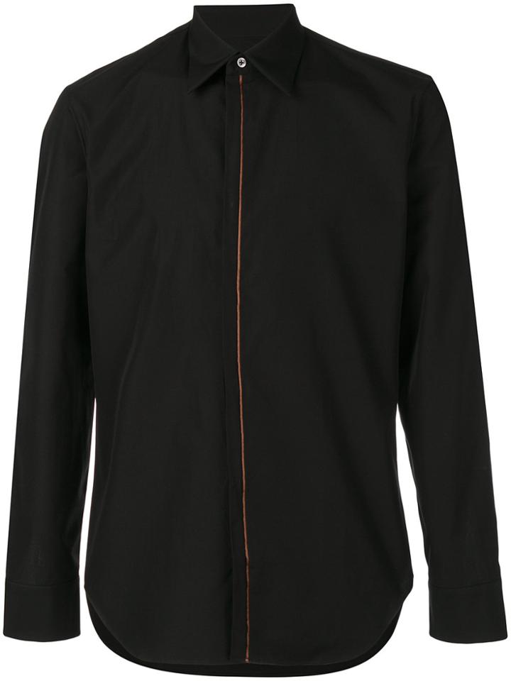 Maison Margiela Contrast-trim Shirt - Black