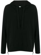 Laneus Knitted Relaxed-fit Hoodie - Black