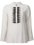 Figue 'fiamma' Embellished Tunic Top