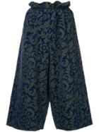 Comme Des Garçons Pre-owned Floral Pattern Trousers - Grey