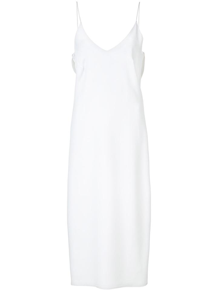 Fleur Du Mal Ruffle Back Dress - White