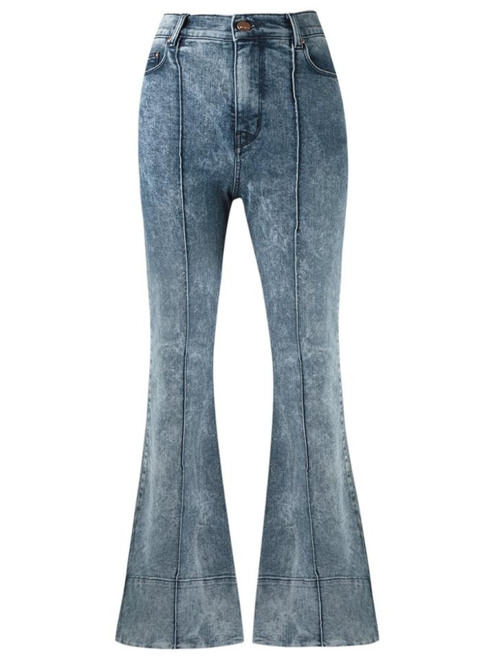 Amapô High Waist Flared Trousers - Blue