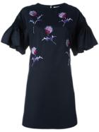 Kenzo 'dandelion' Embroidered Dress - Blue