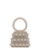 Shrimps Dante Beaded Bracelet Bag - White