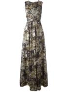 No21 Jungle Print Sleeveless Maxi Dress