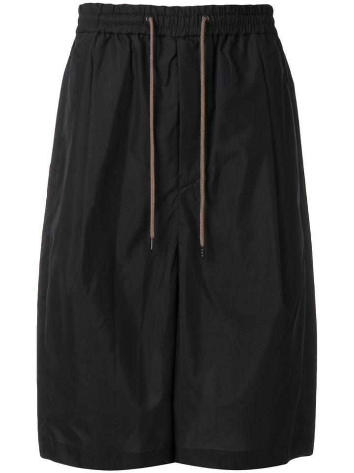 Devoa Wide Leg Shorts - Grey