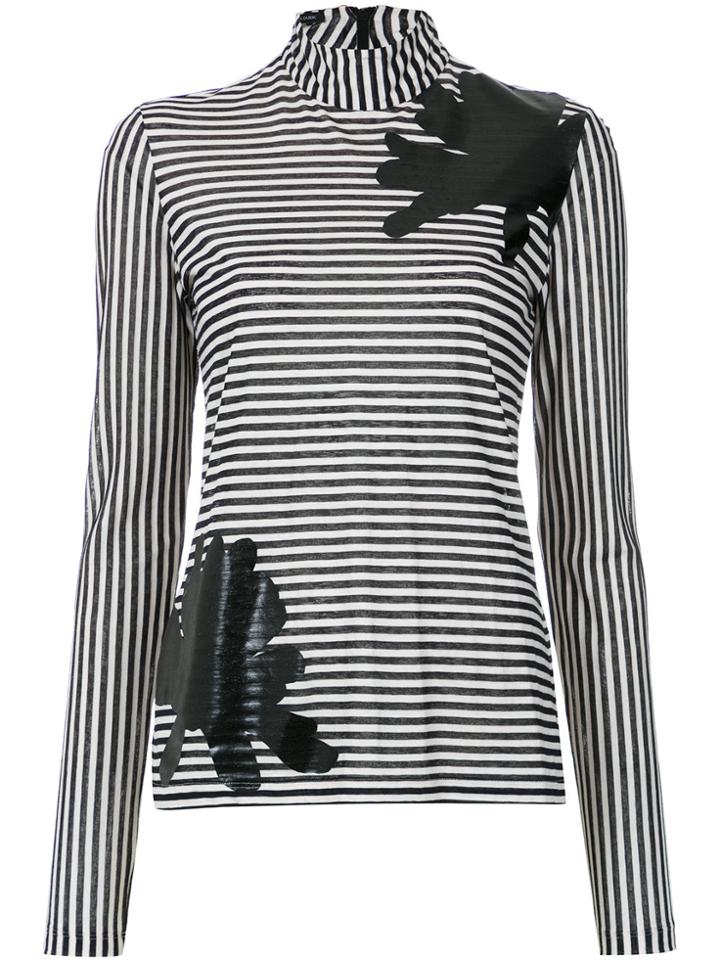 Tufi Duek Applique Longsleeved Blouse - Black