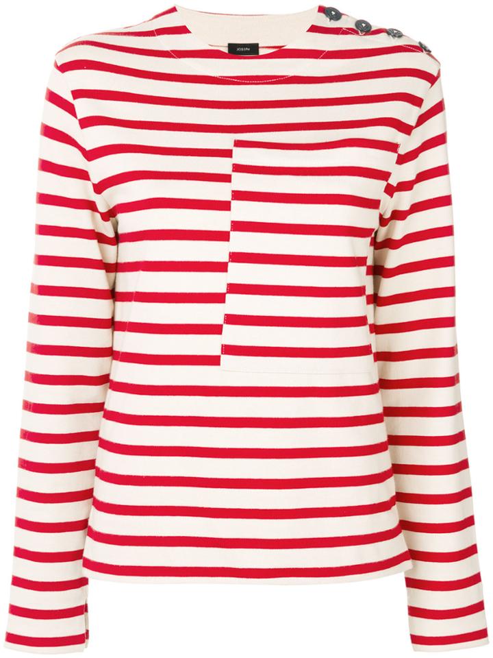 Joseph Striped Blouse - Nude & Neutrals