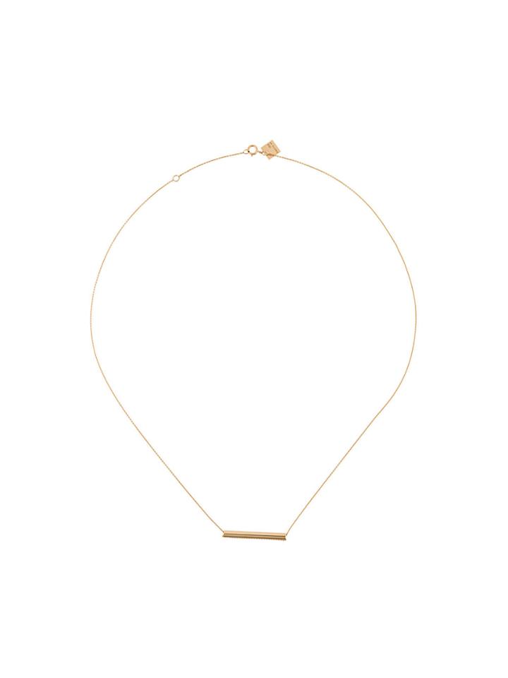 Ginette Bar Necklace - Yellow & Orange
