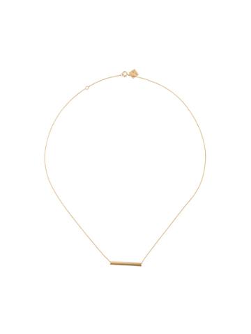 Ginette Bar Necklace - Yellow & Orange