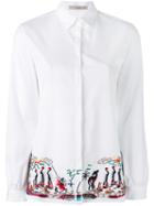 Etro - Embroidered Trim Shirt - Women - Cotton - 46, White, Cotton