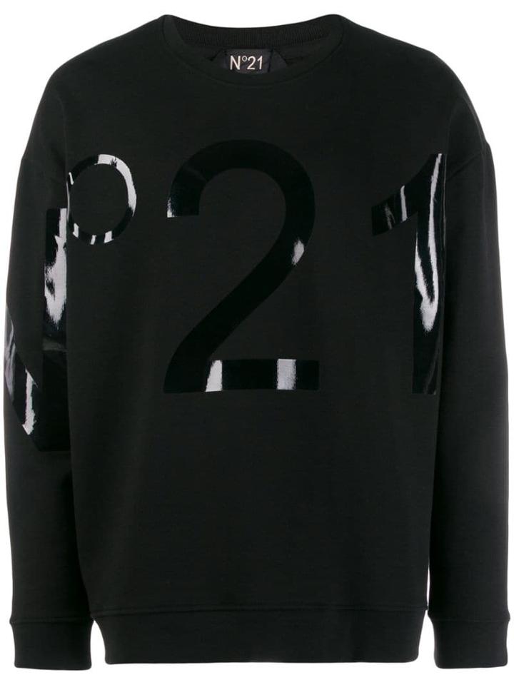 Nº21 Logo Printed Sweatshirt - Black