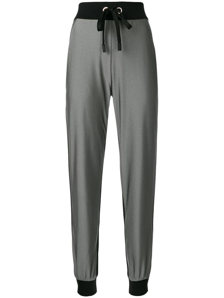 No Ka' Oi Contrast Panel Tracksuit Bottoms - Grey