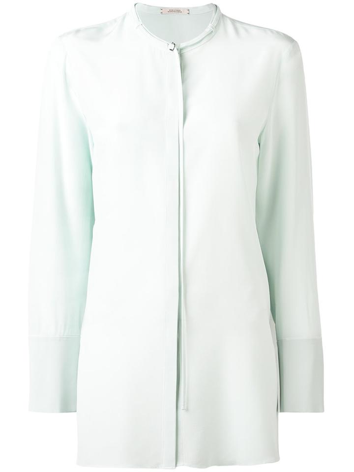 Dorothee Schumacher - Straight Cut Blouse - Women - Silk - 3, Green, Silk
