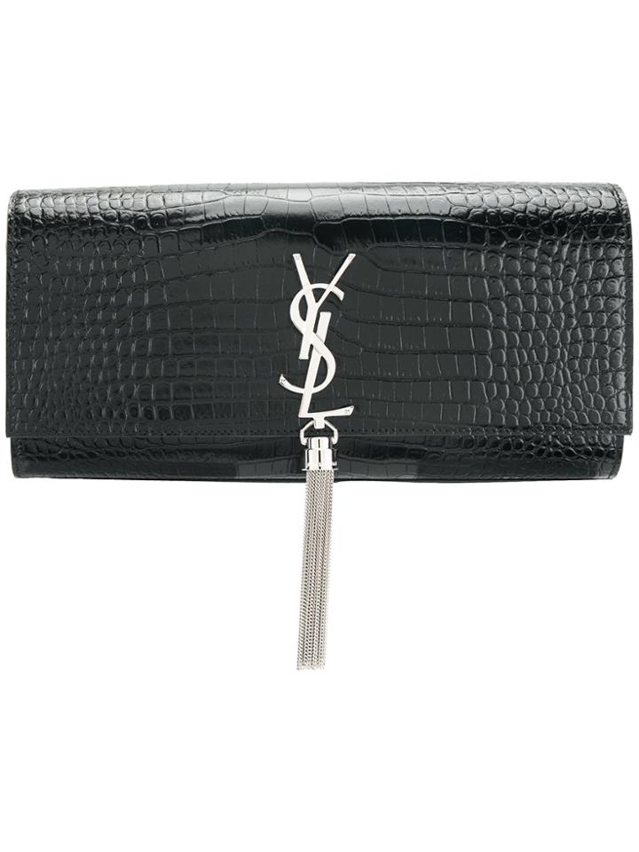 Saint Laurent Kate Clutch Bag - Black