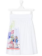 Simonetta - Teen Printed Skirt - Kids - Cotton - 16 Yrs, Girl's, White