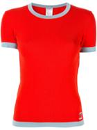 Chanel Vintage Cc Short Sleeve Tops - Red