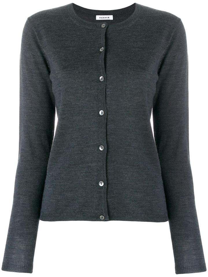 P.a.r.o.s.h. Buttoned Cardigan - Grey
